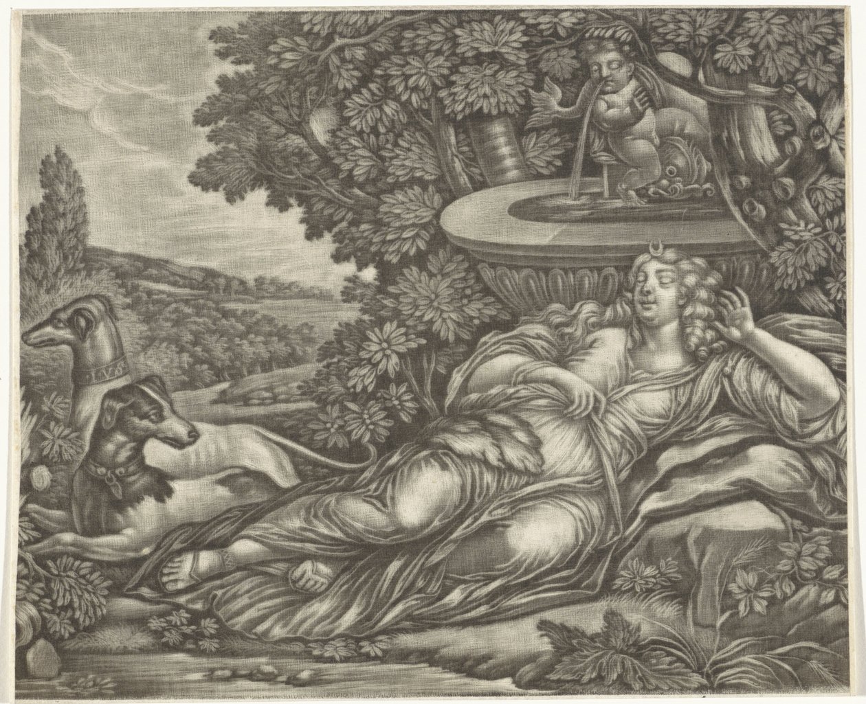 Sleeping Diana by Jan van Somer (possibly)