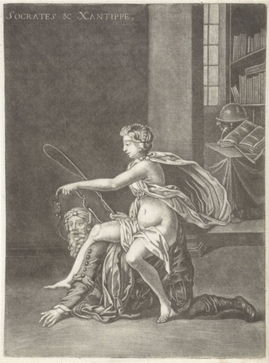 Socrates Mocked by His Wife (Socrates & Xantippe) by Jan van Somer