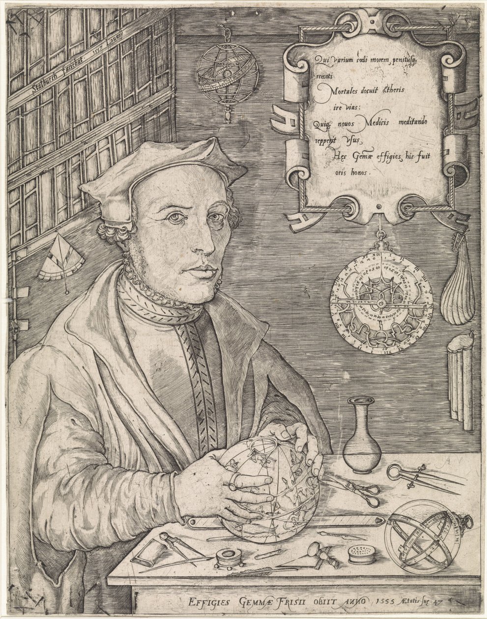Portrait of Gemma Frisius by Jan van Stalburch