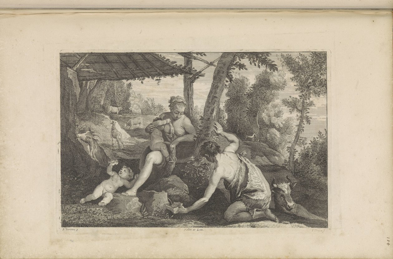 Adam and Eve after the Expulsion from Paradise by Jan van Troyen