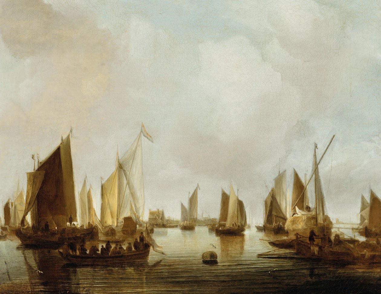 A Sea-Port by Jan van de Cappelle
