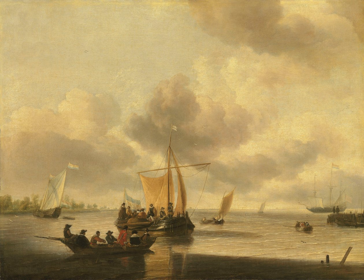 The Mouth of an Estuary by Jan van de Cappelle