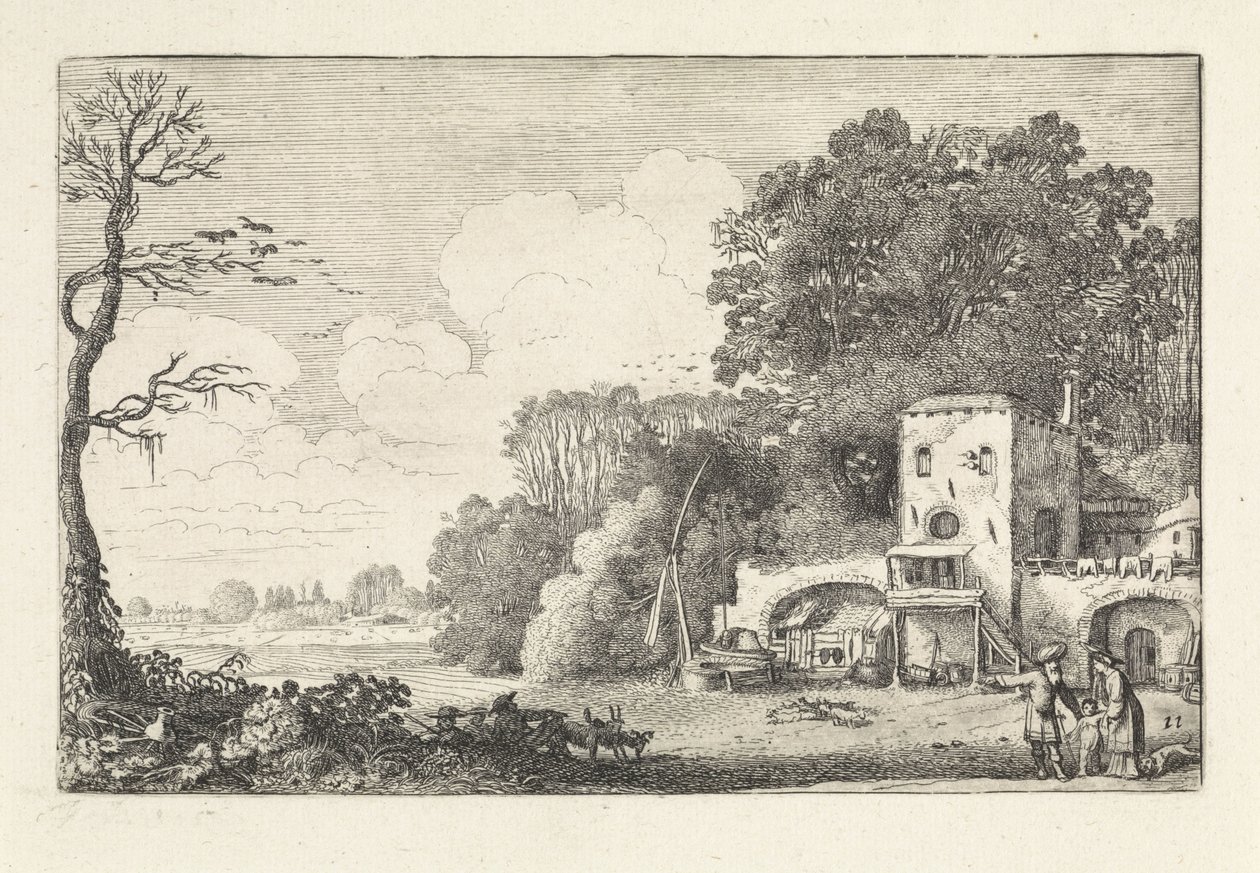 Landscape with the Dismissal of Hagar and Ishmael by Jan van de Velde (II)