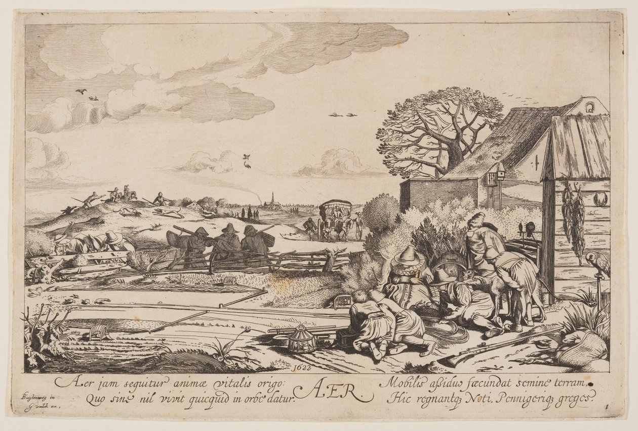 Air (with a view of Haarlem), from The Four Elements by Jan van de Velde II