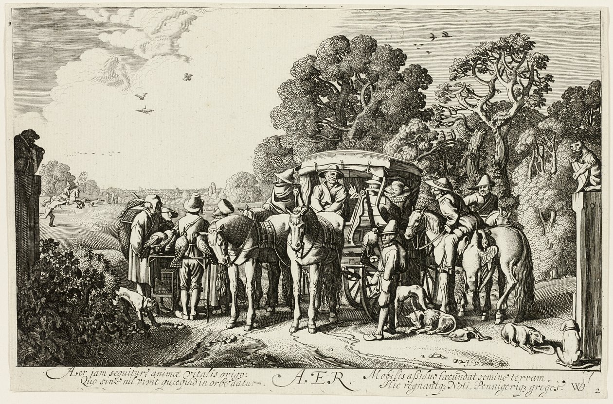 Air, plate two from The Four Elements by Jan van de Velde II