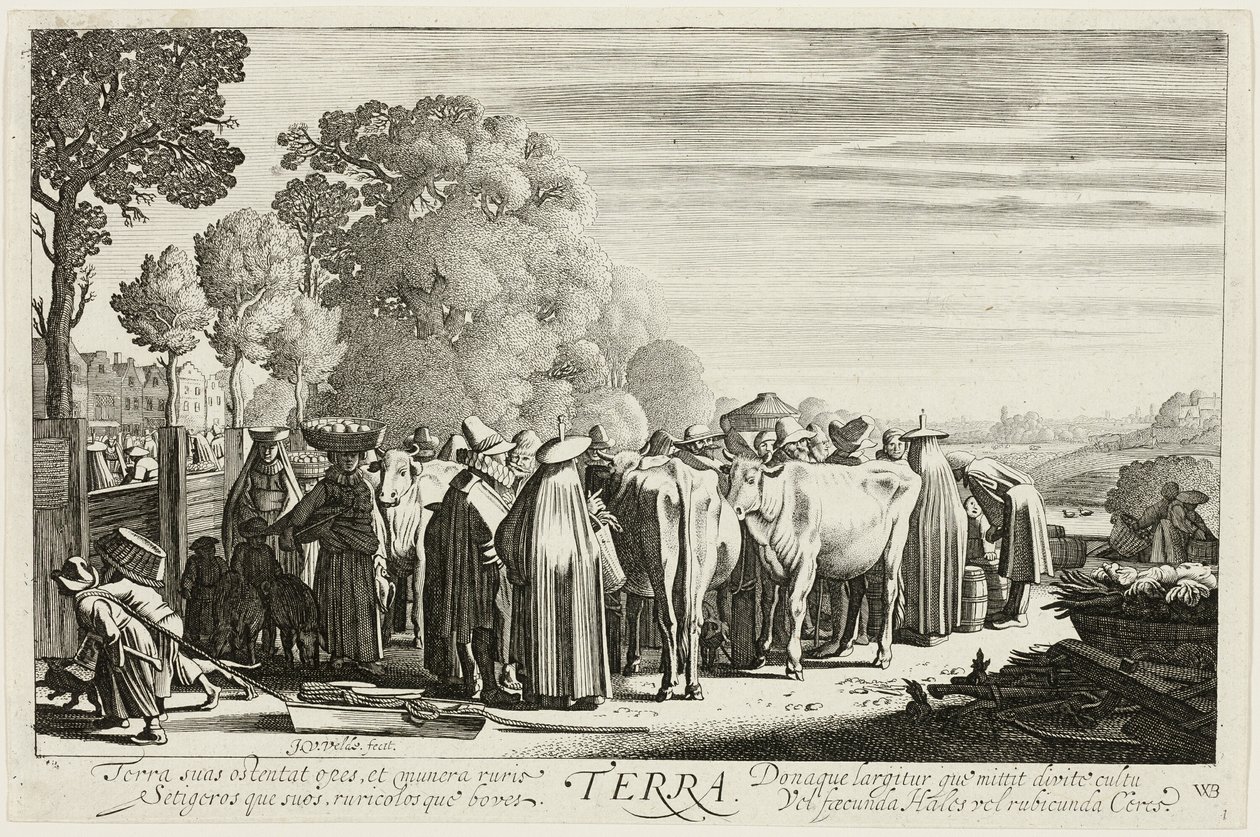 Earth, plate one from The Four Elements by Jan van de Velde II