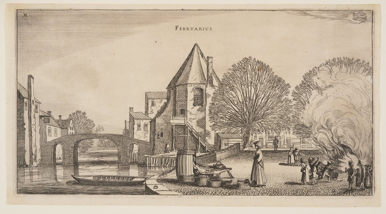 February, from The Twelve Months of the Year by Jan van de Velde II