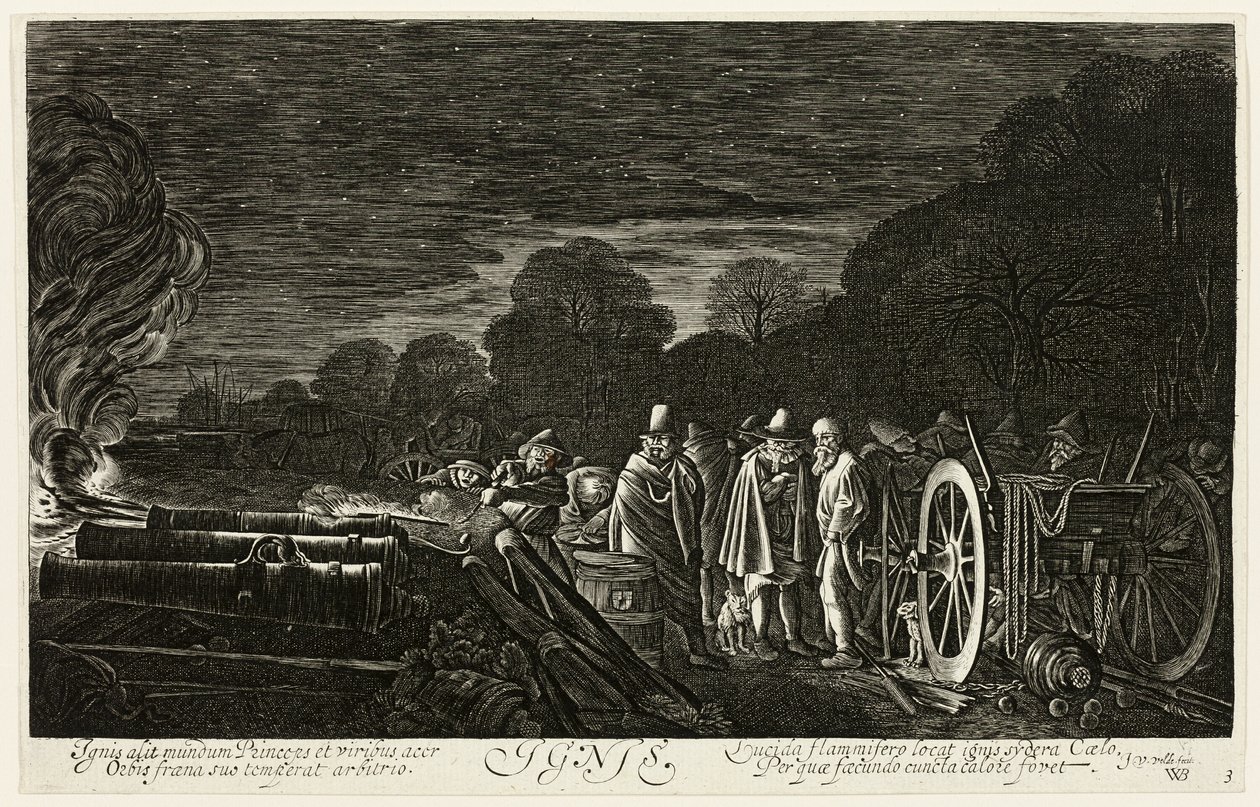 Fire, plate four from The Four Elements by Jan van de Velde II