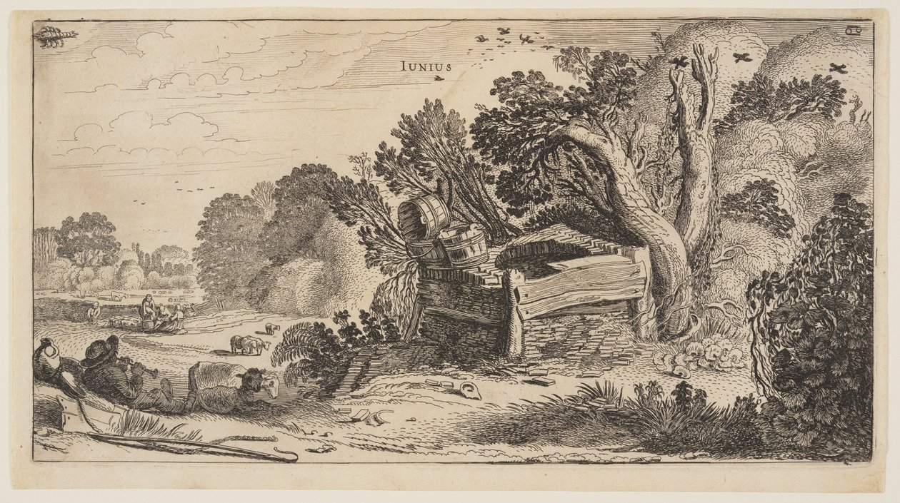 June, from The Twelve Months of the Year by Jan van de Velde II
