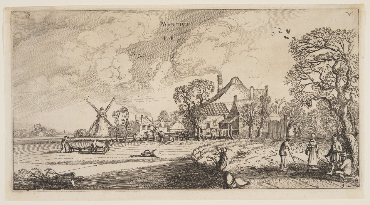 March, from The Twelve Months of the Year by Jan van de Velde II