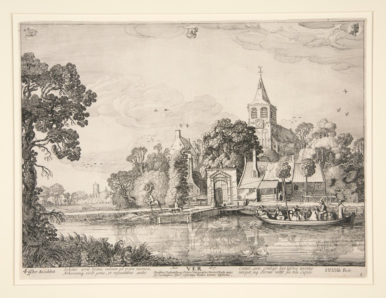 Spring, from a series of the four seasons by Jan van de Velde II