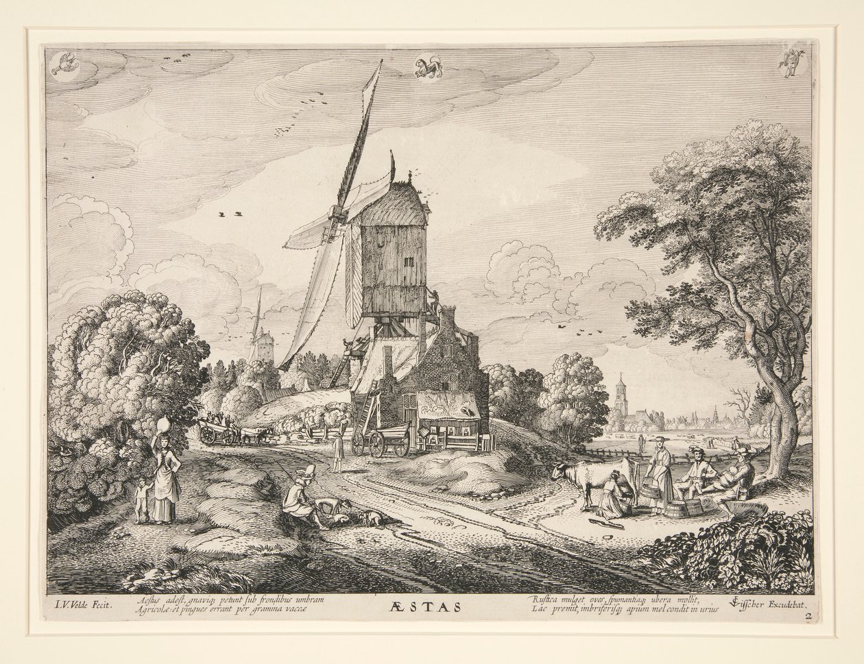 Summer, from a series of the four seasons by Jan van de Velde II