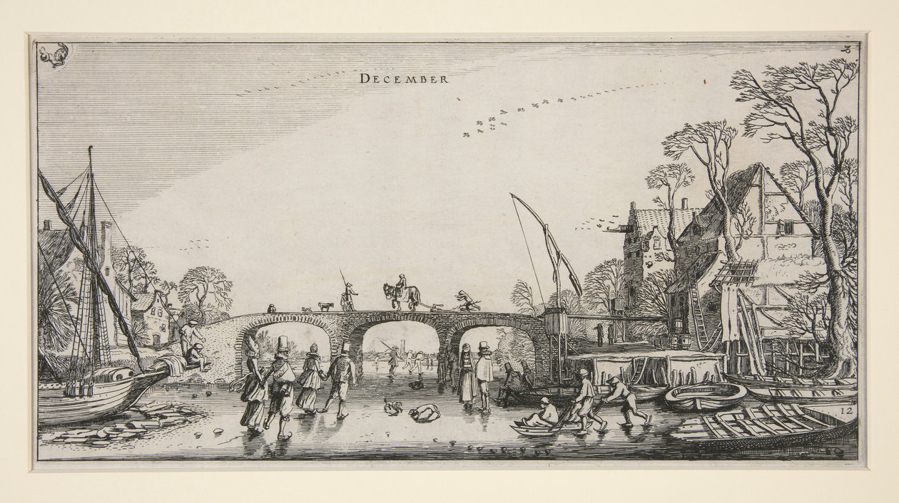 The Months, Set of Twelve by Jan van de Velde II