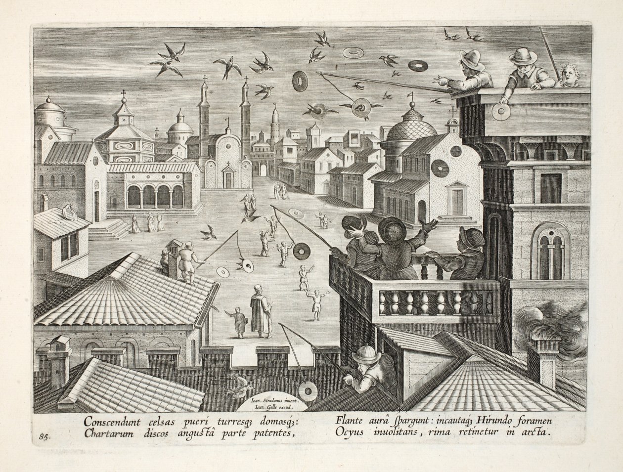 Capturing Swallows Using Mirrored Discs with Holes, Plate 77, Illustration from 