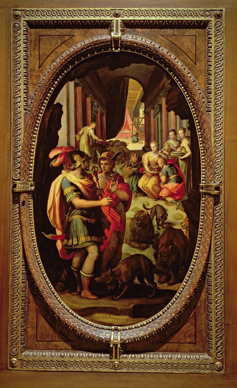 Ulysses, Mercury and Circe by Jan van der Straet