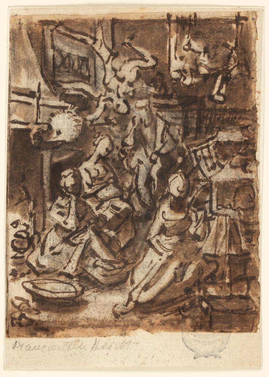 Study for a Composition by Jan van der Straet, called Stradanus