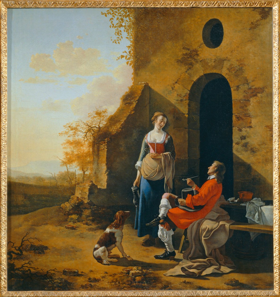 Entrance to a Tavern by Jan van der the Younger Meer