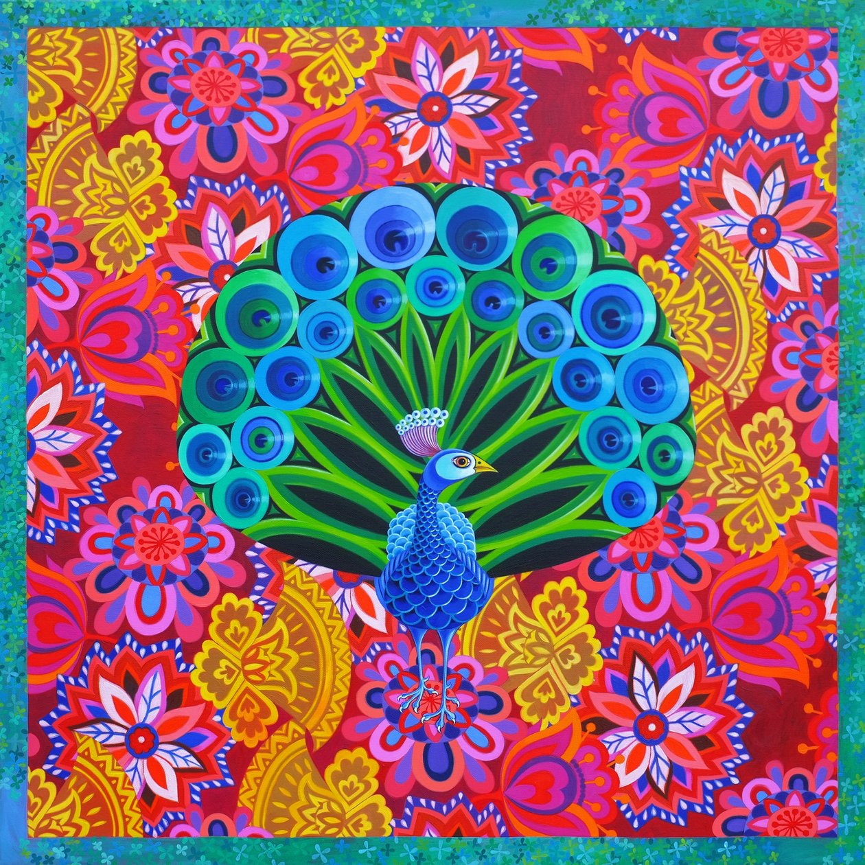 Peacock and Pattern by Jane Tattersfield