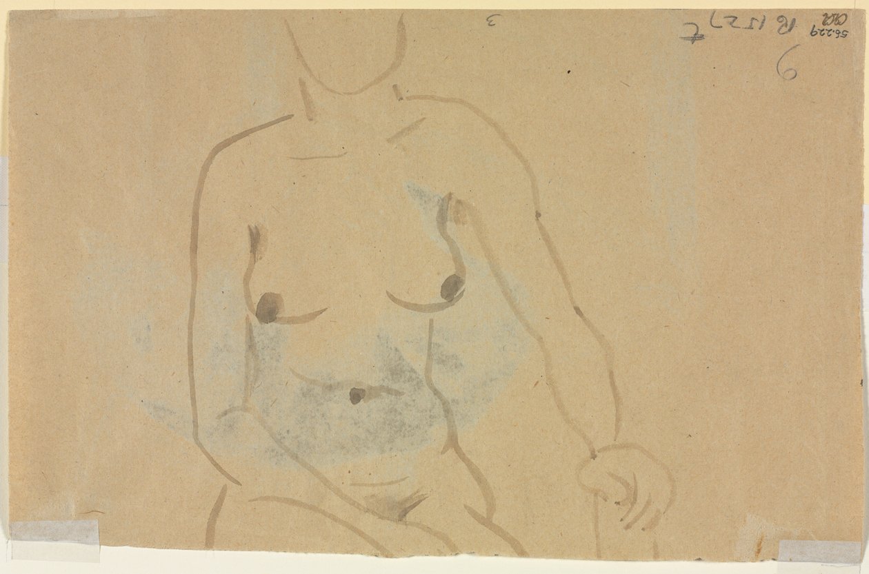 Torso of a Nude Woman (verso) by Jane Poupelet