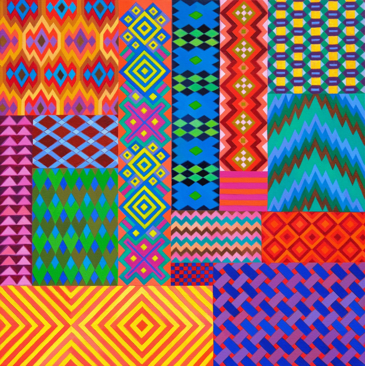 Textile Patterns, 2024 by Jane Tattersfield