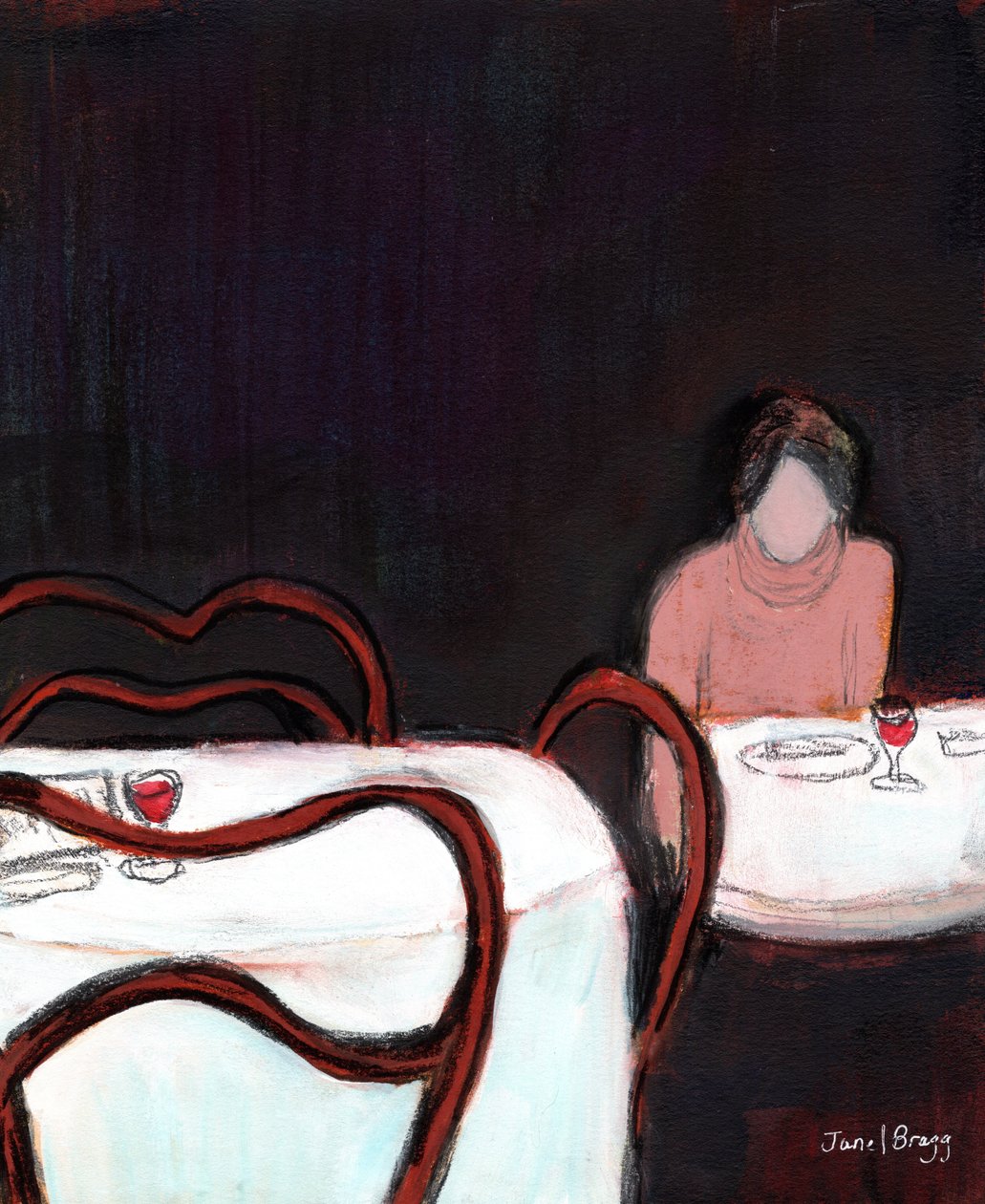 Cafe Sabarsky Solo Diner by Janel Bragg