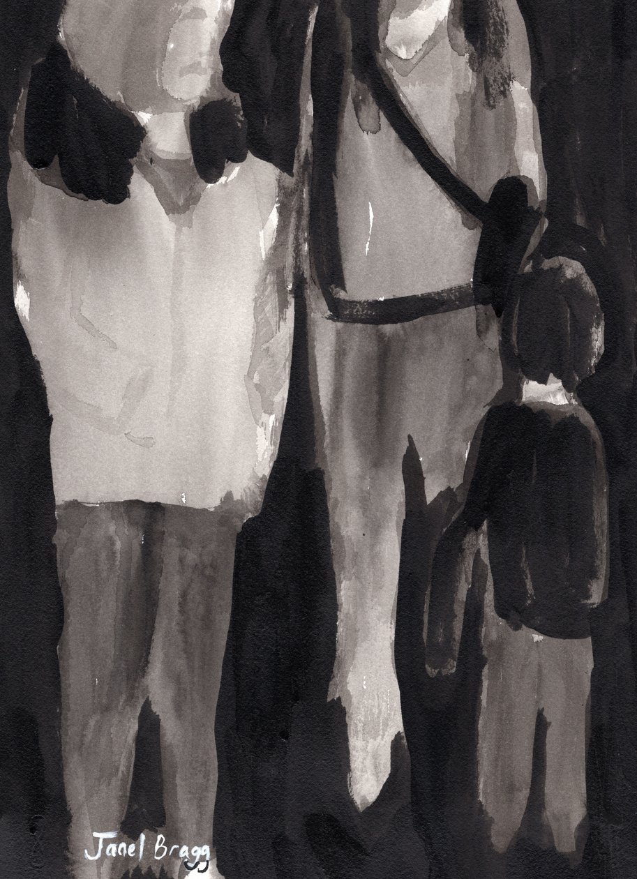 Holiday Shoppers by Janel Bragg