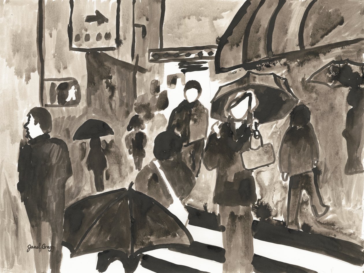 Manhattan Abstract II, c.2014 by Janel Bragg