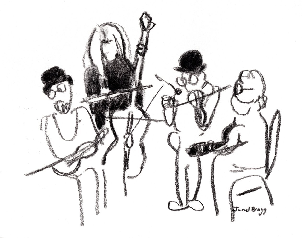 Musicians at the Victorian Festival by Janel Bragg