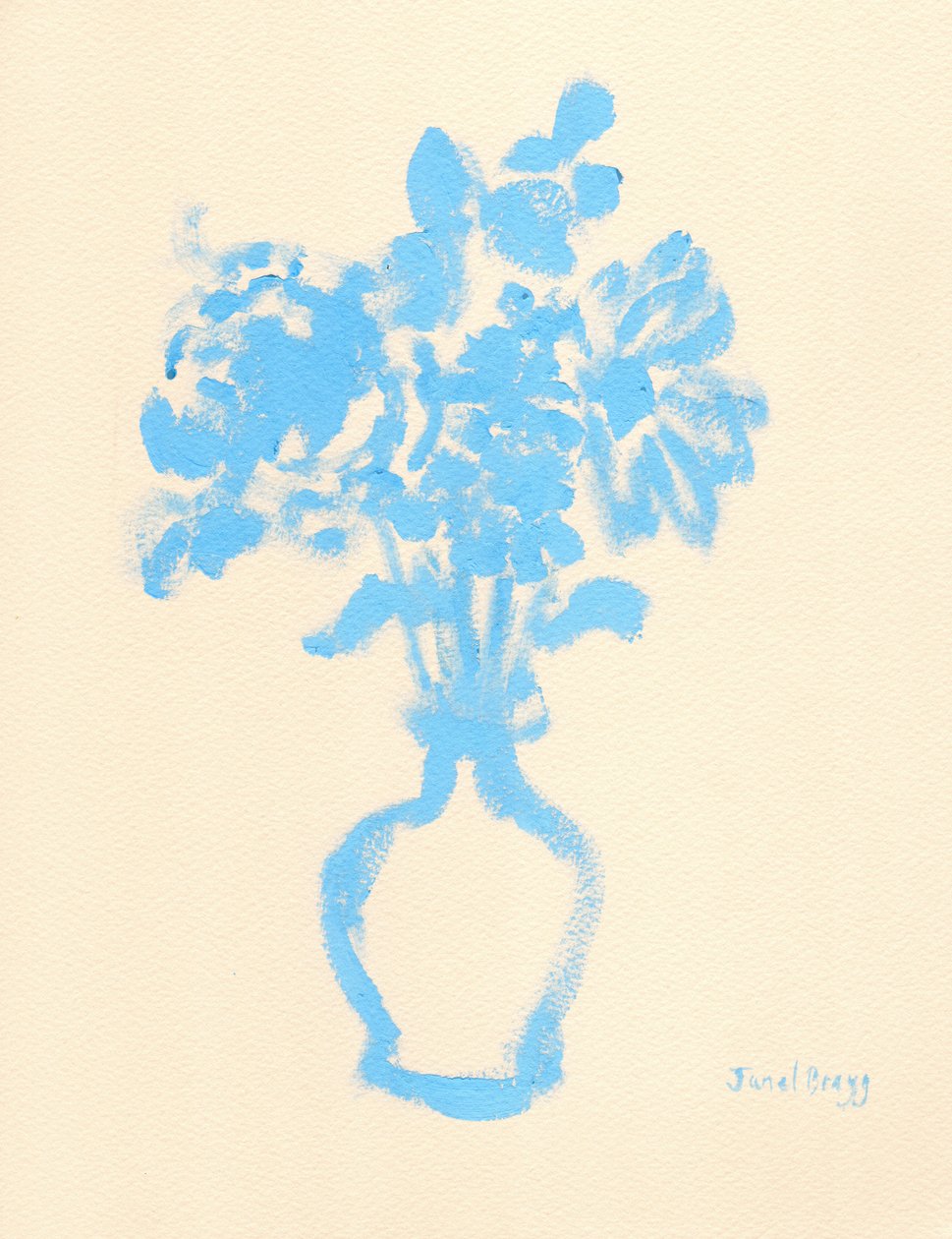 Still Life in Blue and Cream, c. 2025 by Janel Bragg