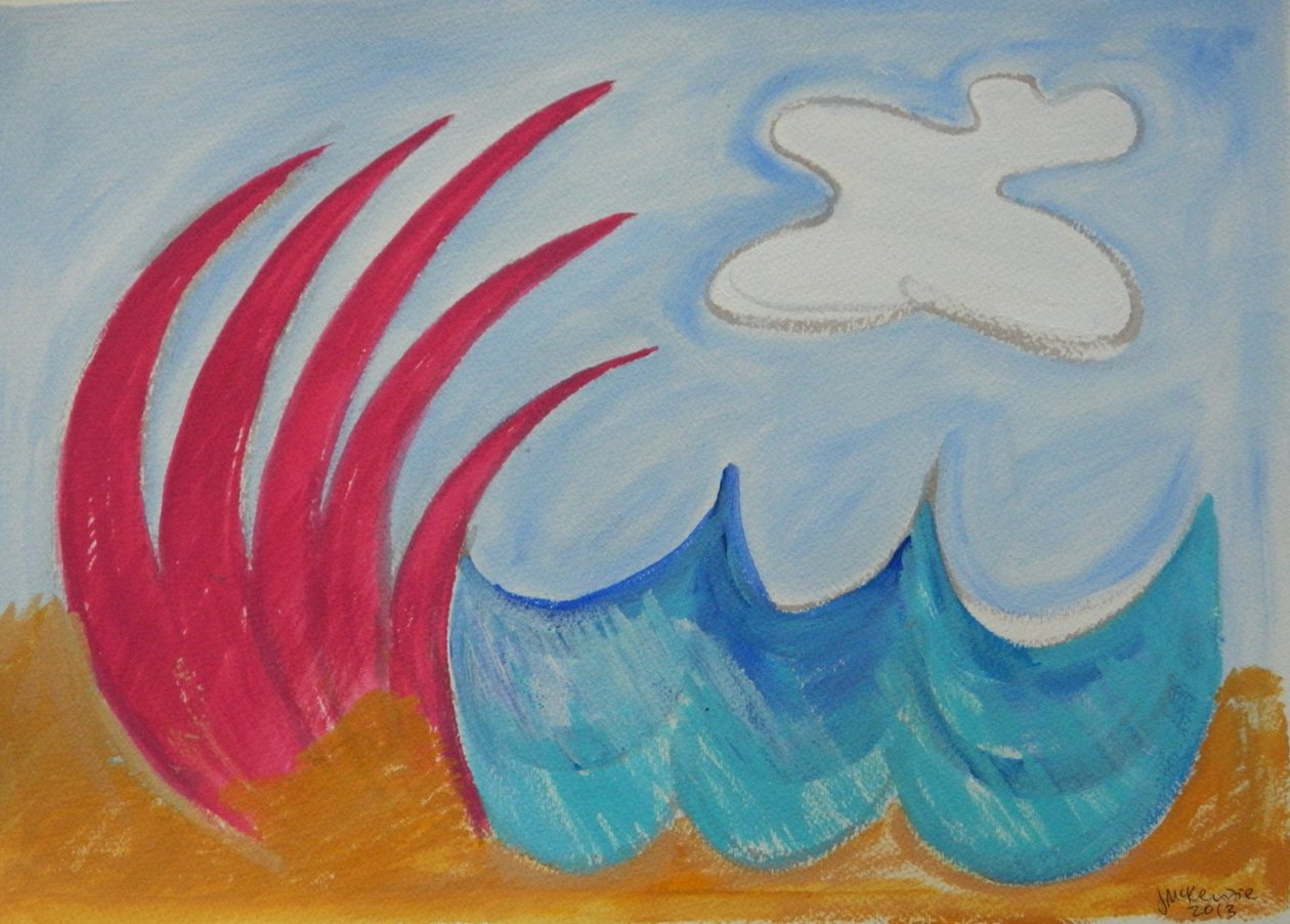 Wormiston Sea, 2013 by Janet McKenzie