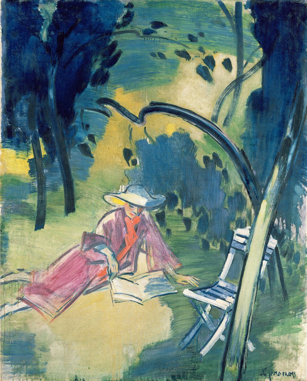 Woman in the Garden by János Vaszary