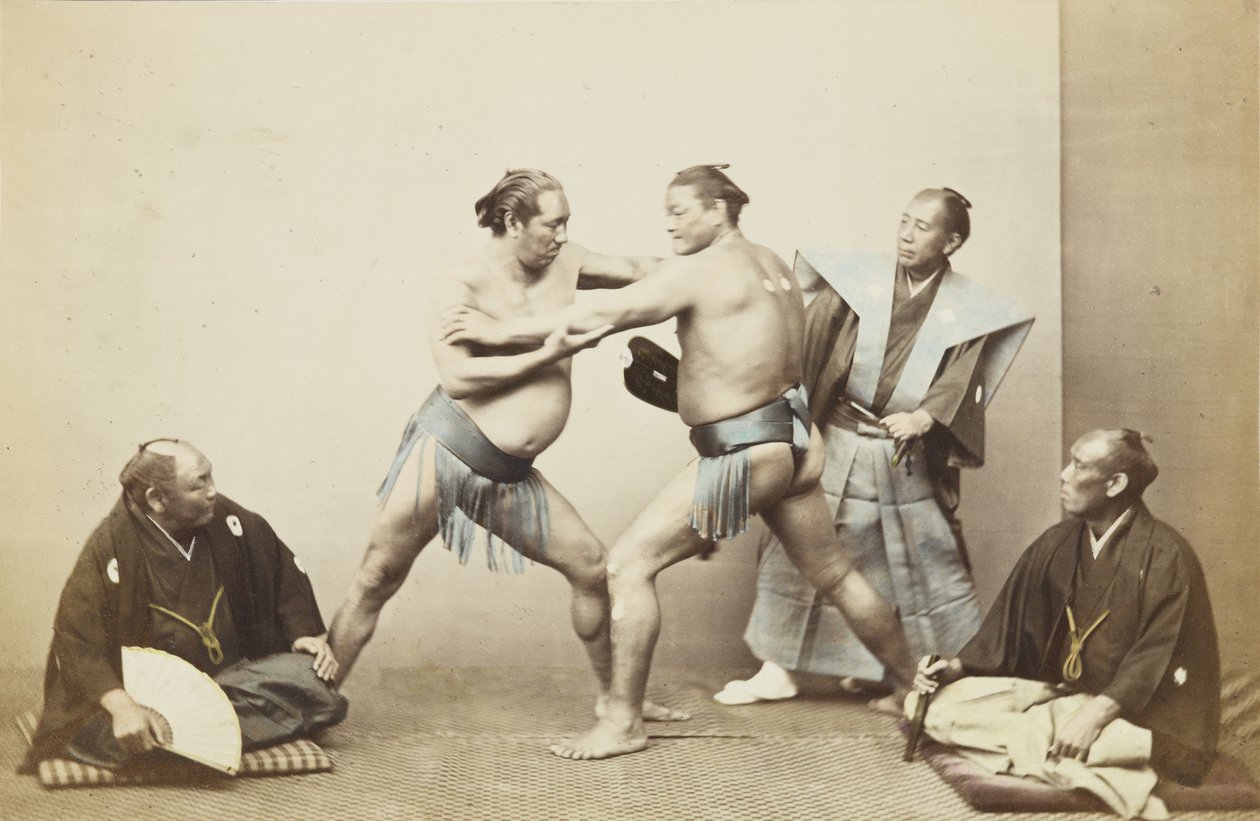 Sumo wrestlers by Japanese Photographer