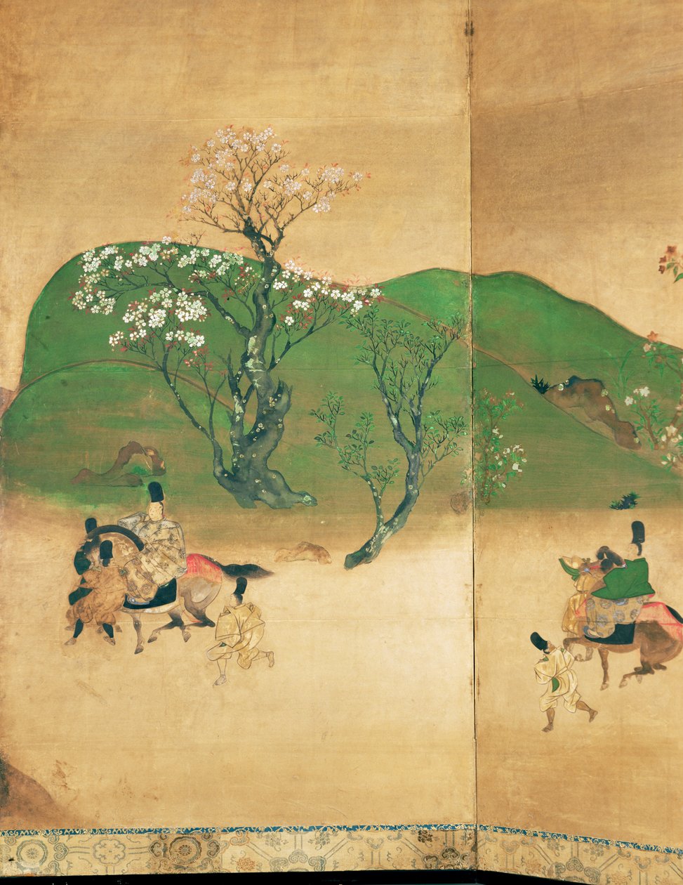 Shogun touring in spring, Edo Period (1603-1867)