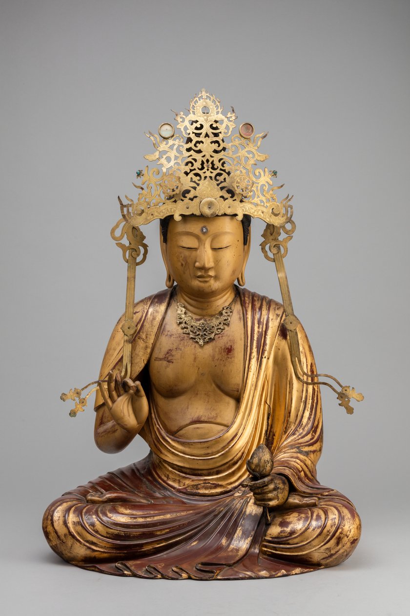 Bodhisattva Kannon with a Lotus Blossom by Japanese School