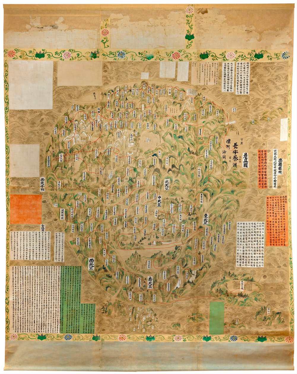 Map of the Buddhist World by Japanese School