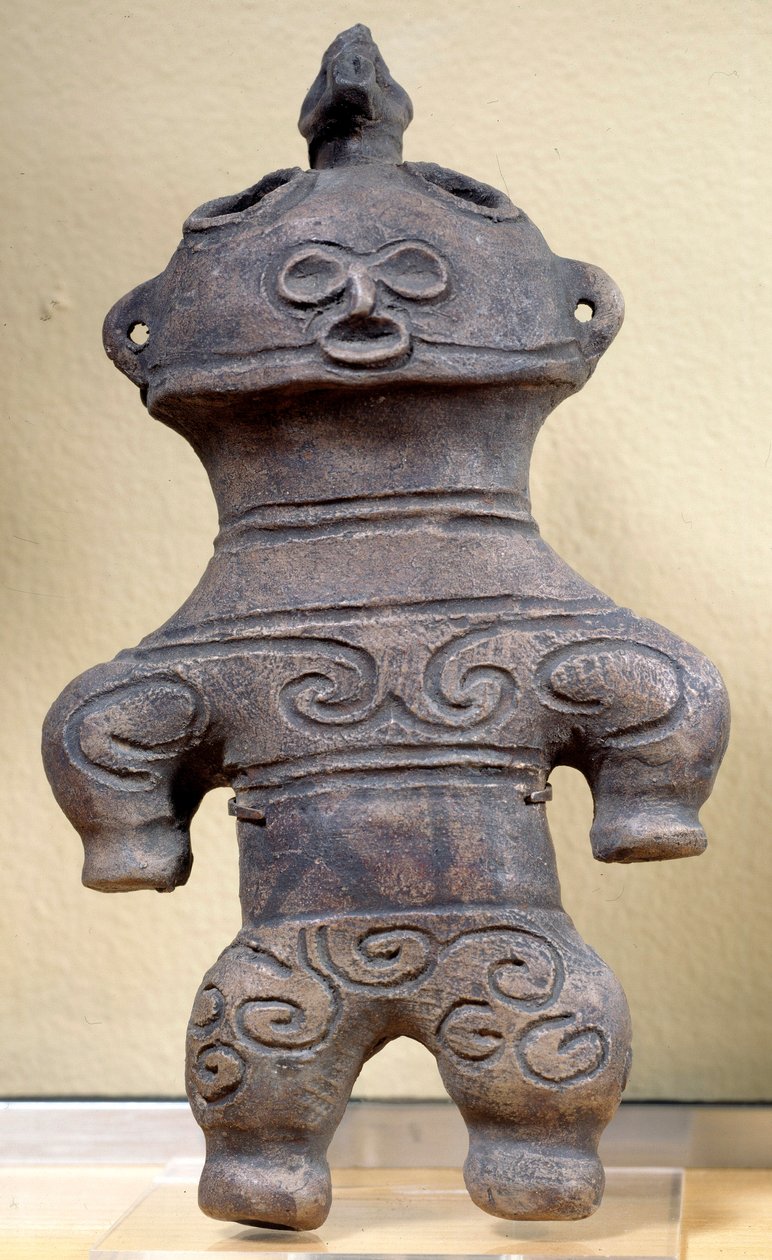 Dogu statuette Japan, height 20 cm, Neolithic, Jomon period by Japanese School