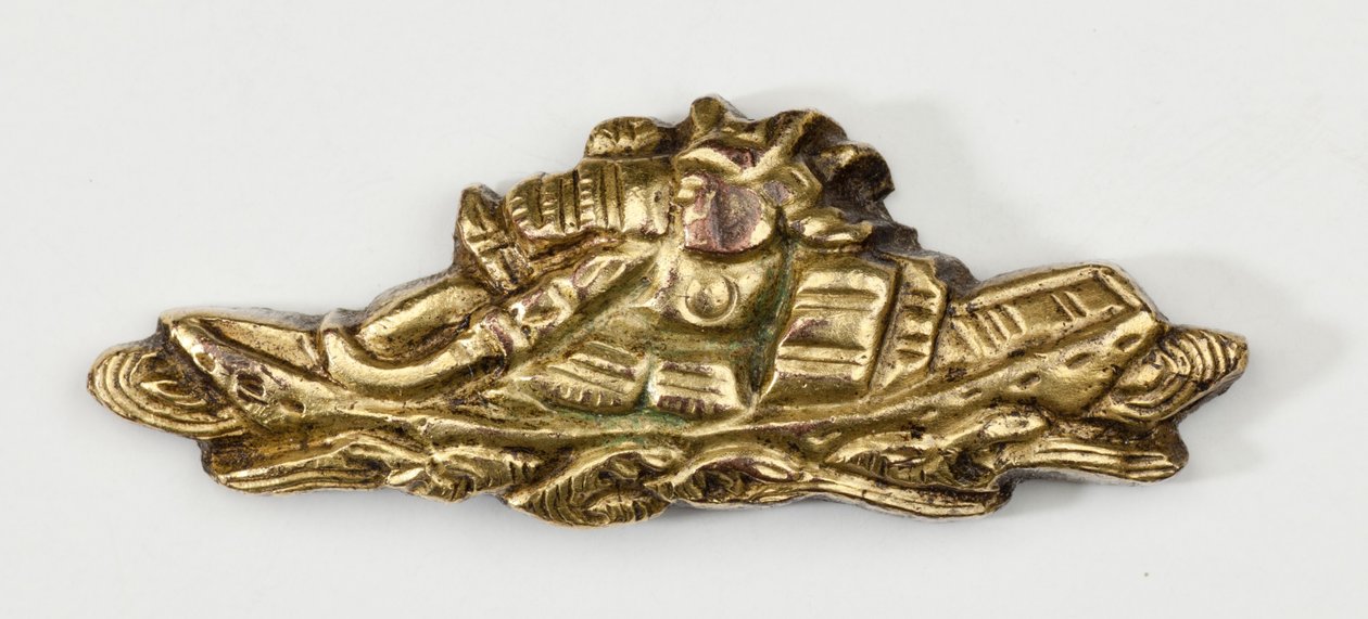 Menuki, or Grip Ornament, in the Form of a Samurai by Japanese School