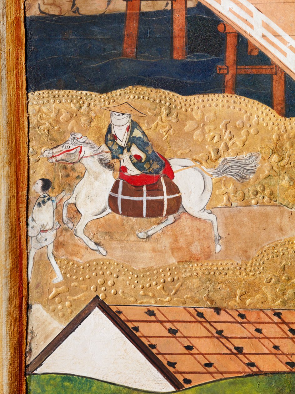 Osakazu Byobu - Japanese Eight-Panel Folding Screen by Japanese School