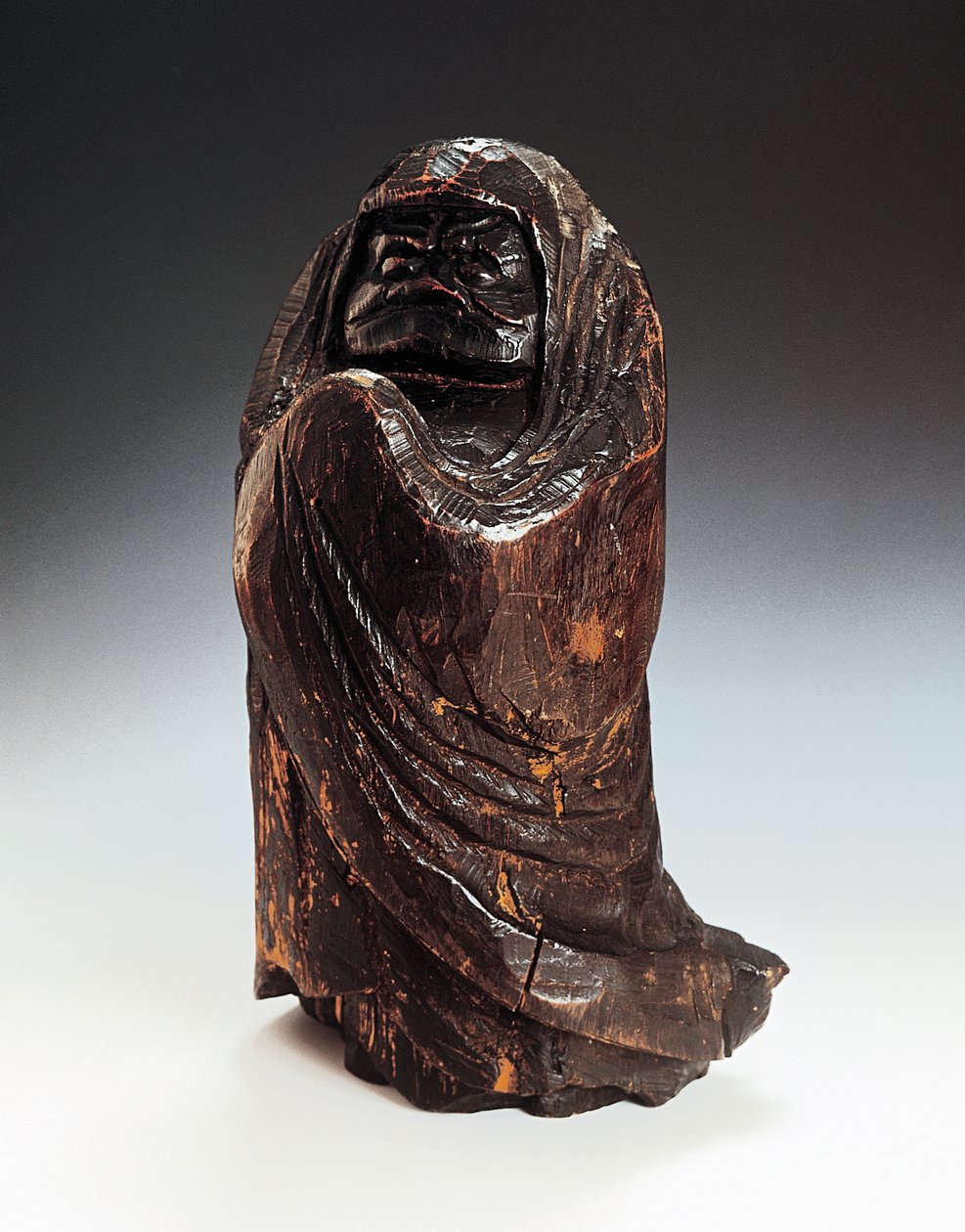 Statuette depicting Daruma (Bodhidharma, Founder and first patriarch of Zen) by Japanese School