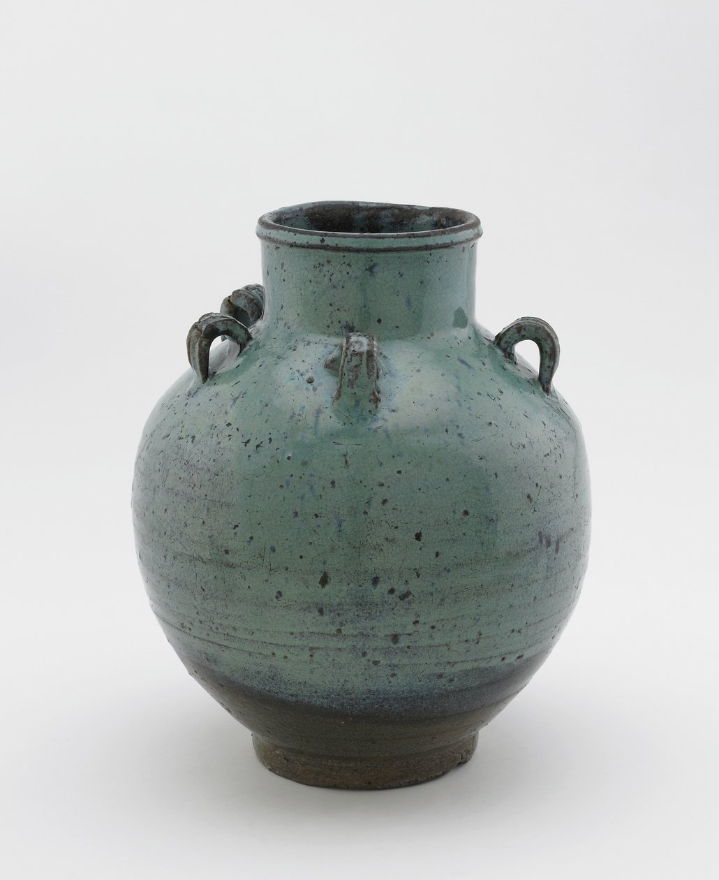 Tea-leaf storage jar with five loop lugs, Edo period by Japanese School