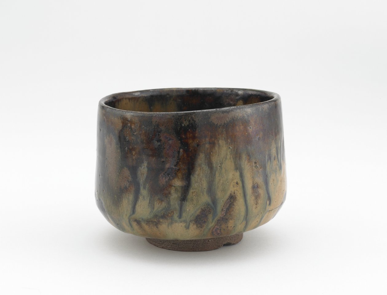 Tea bowl named Ochiba (Fallen Leaves) by Japanese School
