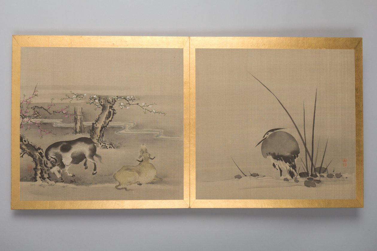 Thirty Paintings of Birds, Flowers and Landscape, Late 18th Century by Japanese School