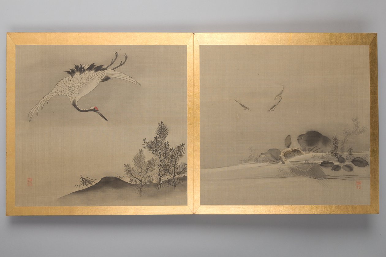 Thirty Paintings of Birds, Flowers and Landscape, Late 18th Century by Japanese School