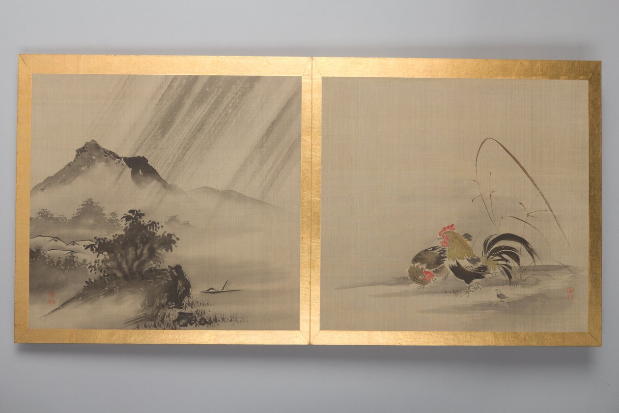 Thirty Paintings of Birds, Flowers and Landscape, Late 18th Century by Japanese School