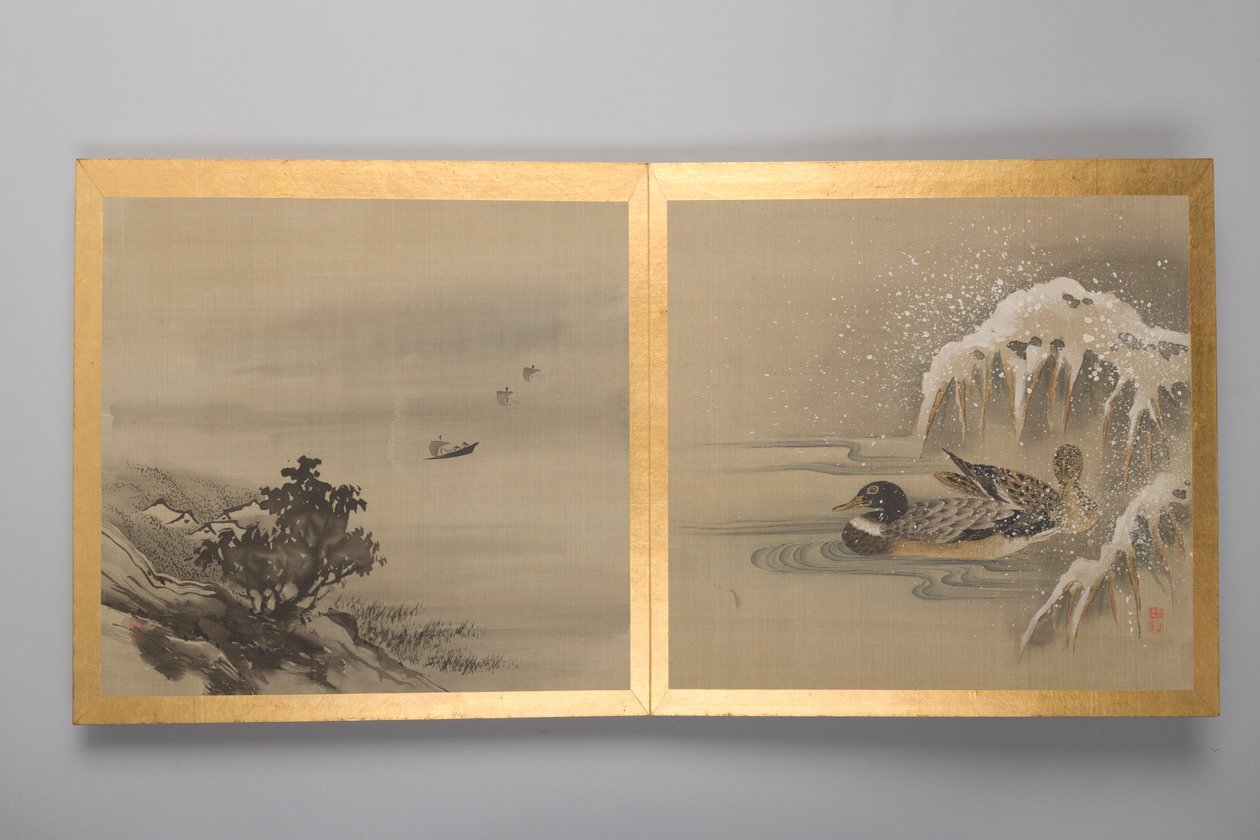 Thirty Paintings of Birds, Flowers and Landscape, Late 18th Century by Japanese School