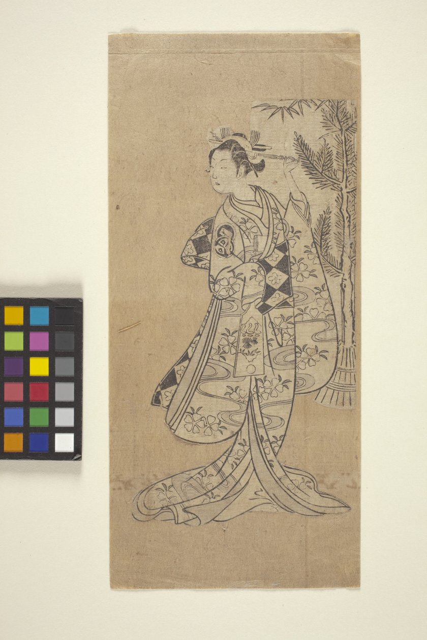 Untitled (Woman Standing In Front Of Tree) by Japanese School