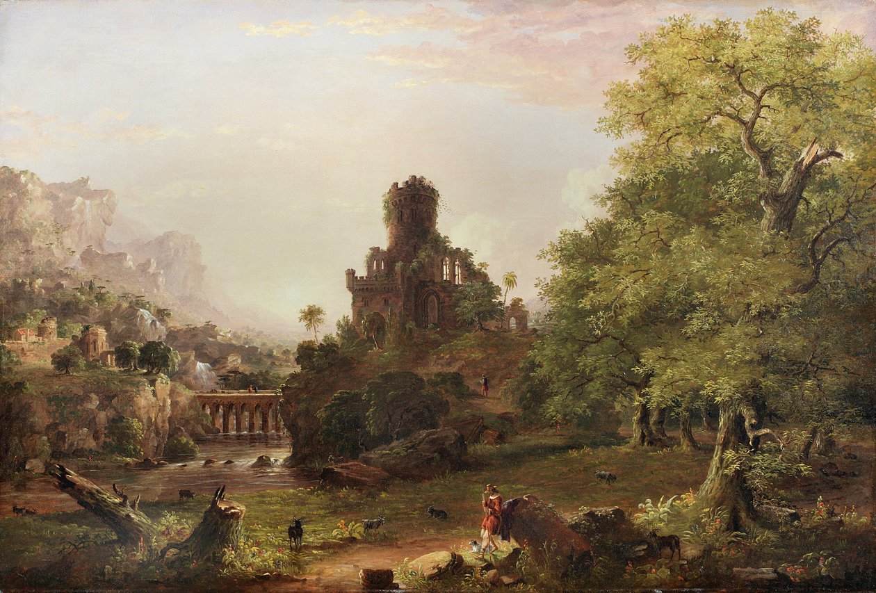 Landscape with Ruins by Jasper Francis Cropsey