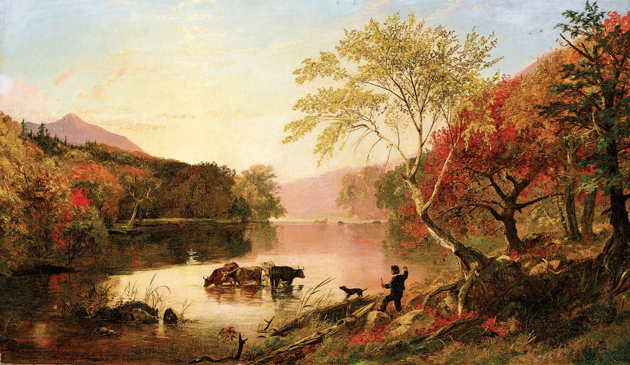Autumn on the Hudson River by Jasper Francis Cropsey
