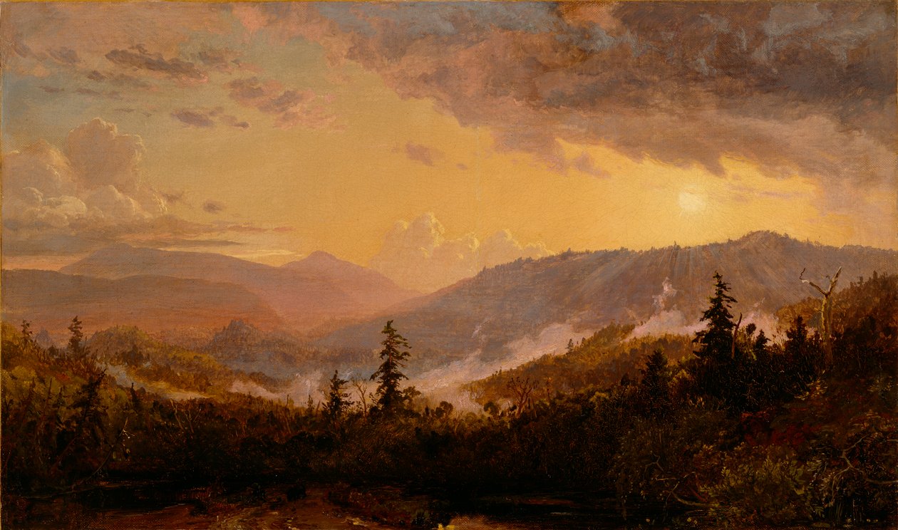 Sunset after a Storm in the Catskill Mountains, c.1860 by Jasper Francis Cropsey