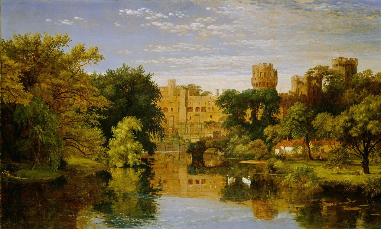 Warwick Castle, England by Jasper Francis Cropsey
